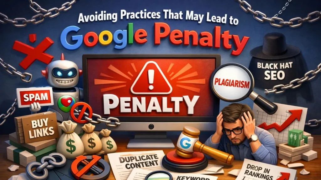 Avoiding Practices That May Lead to Google Penalty