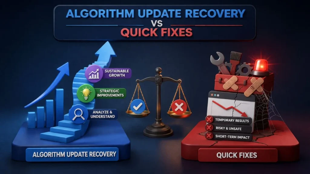 Algorithm Update Recovery vs Quick Fixes