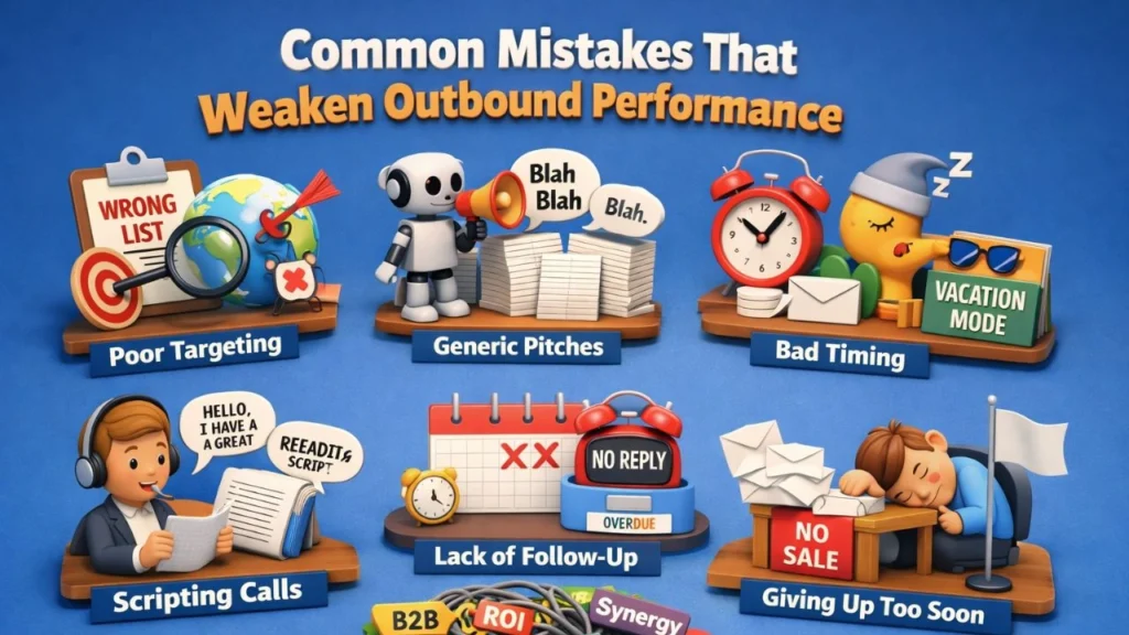 Common mistakes that weaken outbound performance