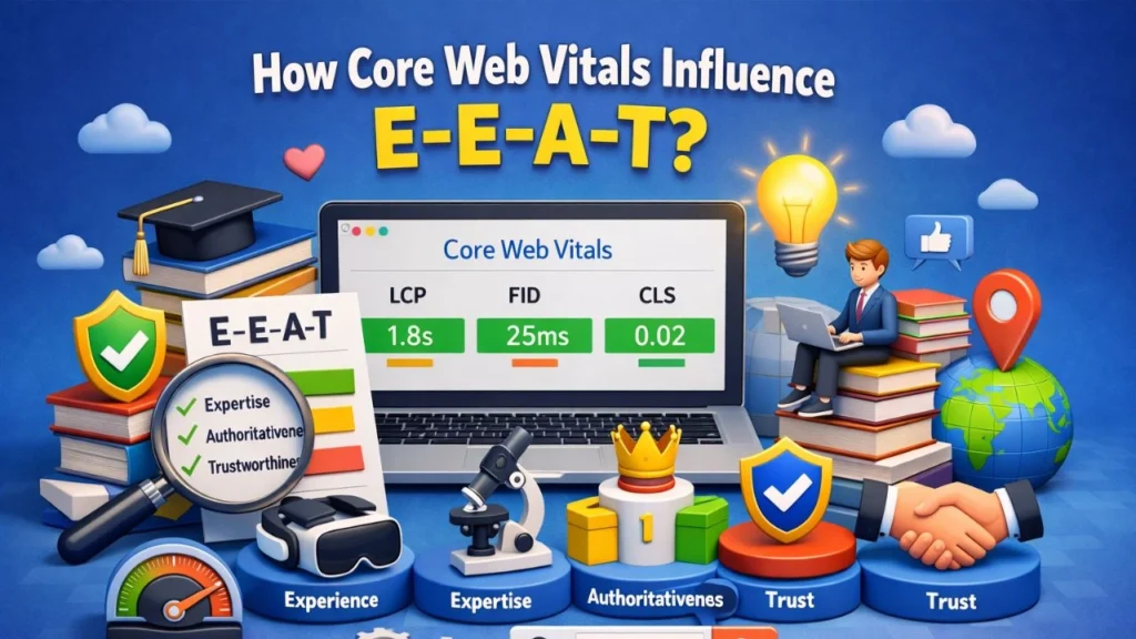 How Core Web Vitals Influence E-E-A-T?