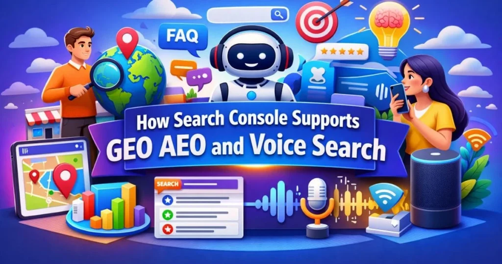 How Search Console Supports GEO AEO and Voice Search