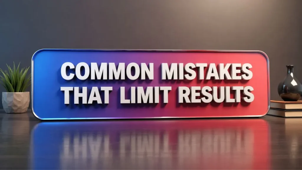 Common Mistakes That Limit Results