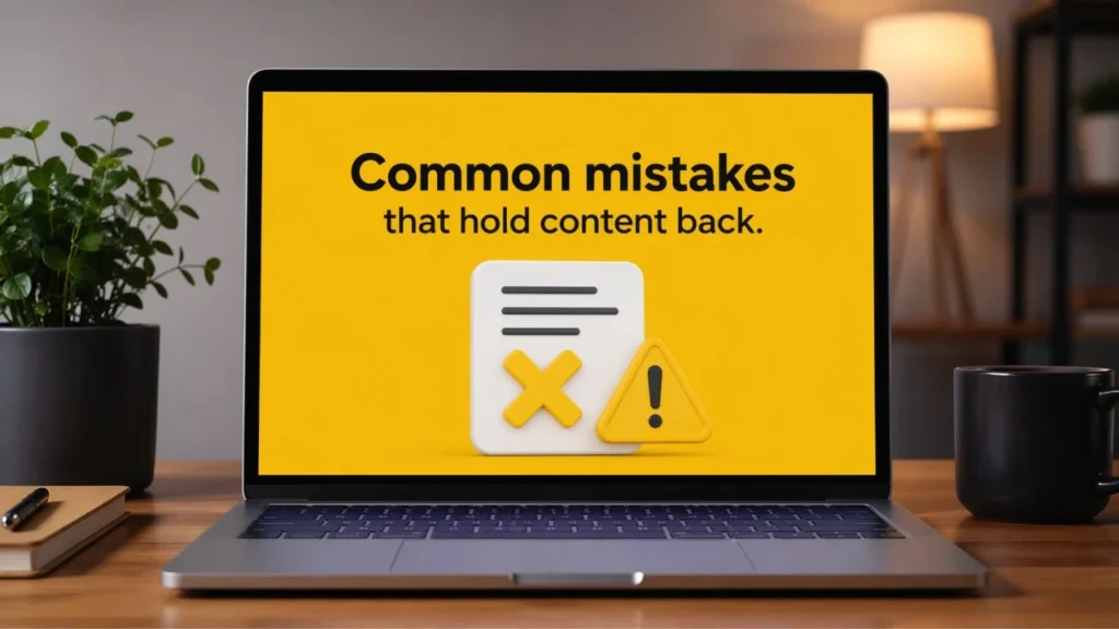 Common mistakes that hold content back