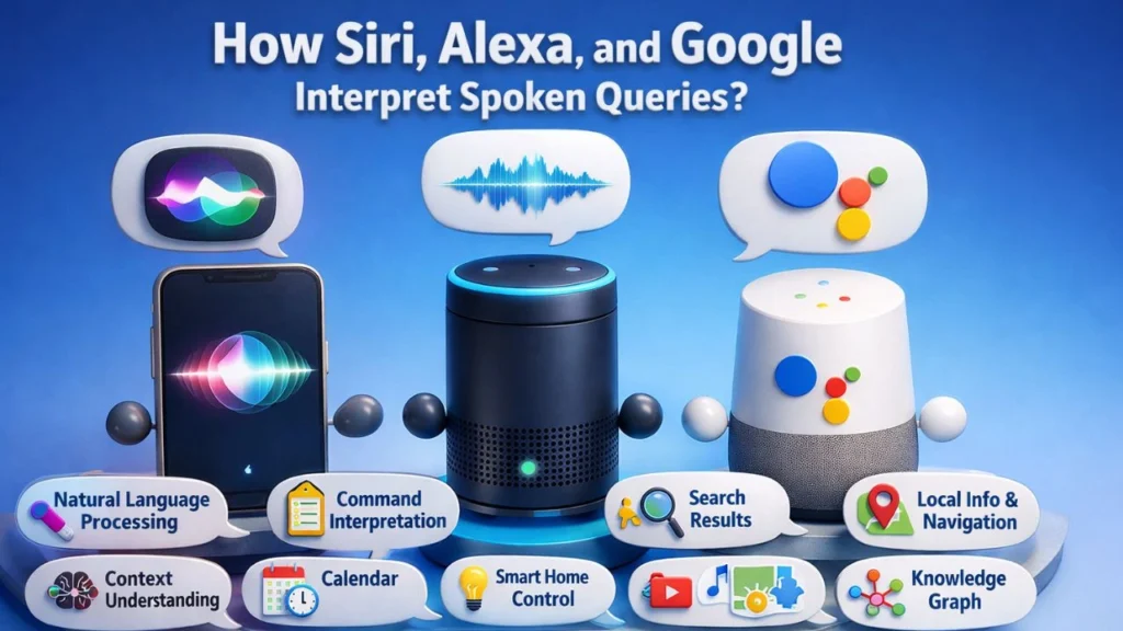 How Siri, Alexa, and Google Interpret Spoken Queries?