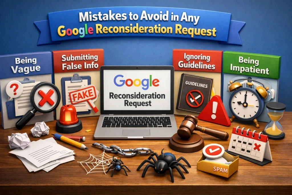 Mistakes to Avoid in Any Google Reconsideration Request