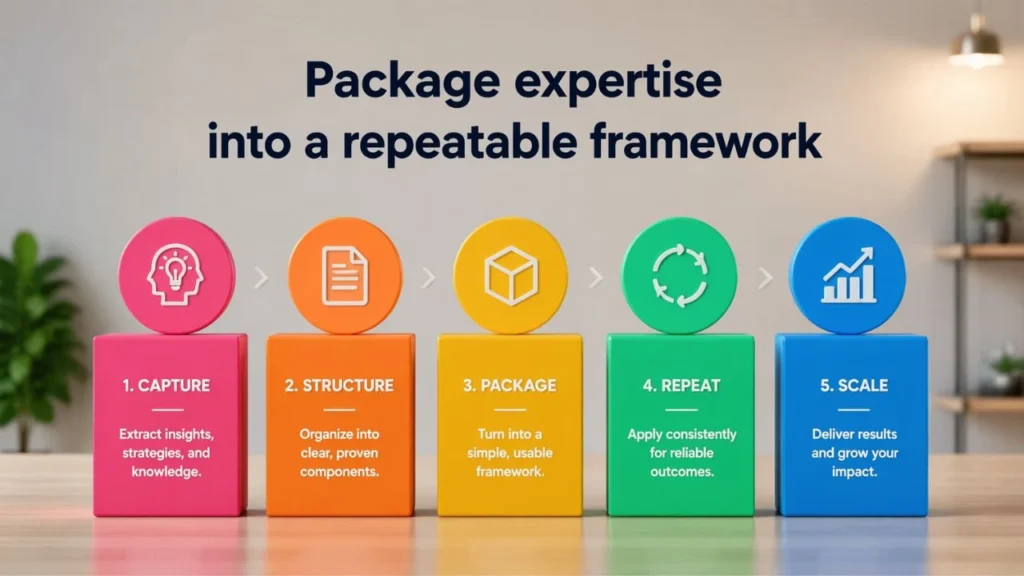 Package expertise into a repeatable framework