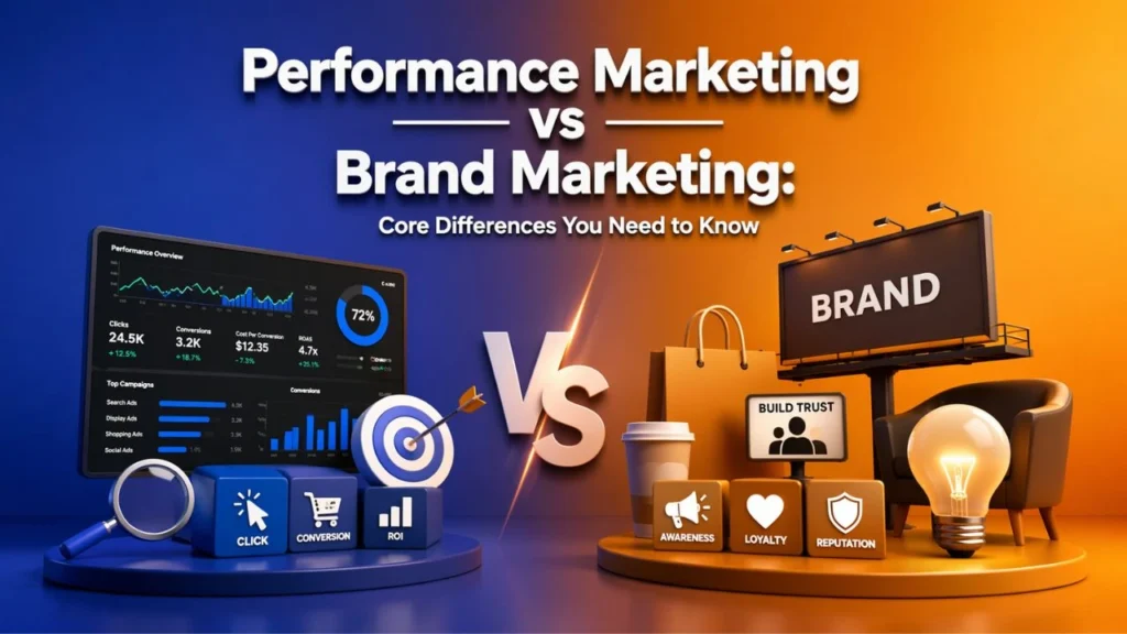 Performance Marketing vs Brand Marketing: Core Differences You Need to Know