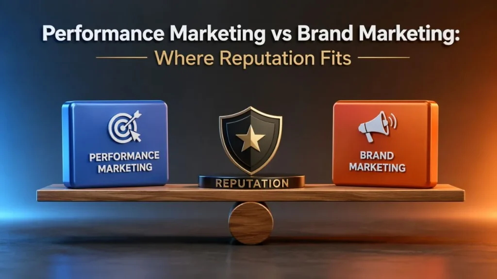 Performance Marketing vs Brand Marketing: Where Reputation Fits