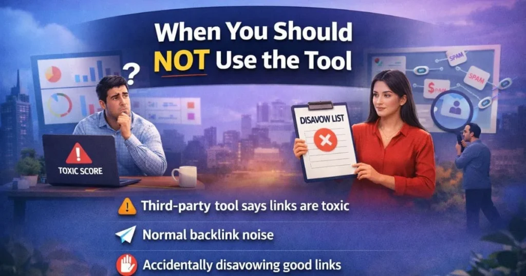 When you should not use the tool