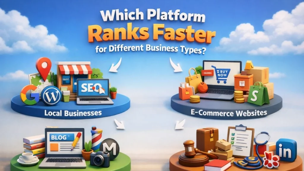 Which Platform Ranks Faster for Different Business Types?