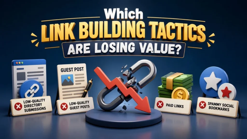Which link building tactics are losing value?