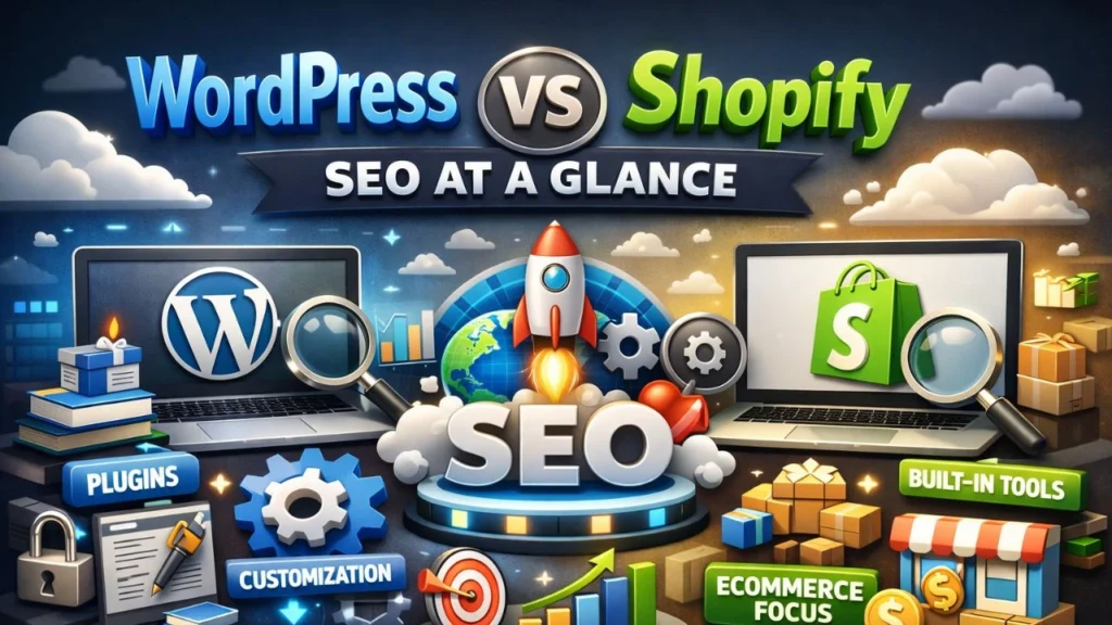 WordPress vs Shopify SEO at a Glance
