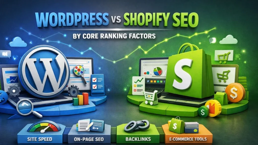 WordPress vs Shopify SEO by Core Ranking Factors