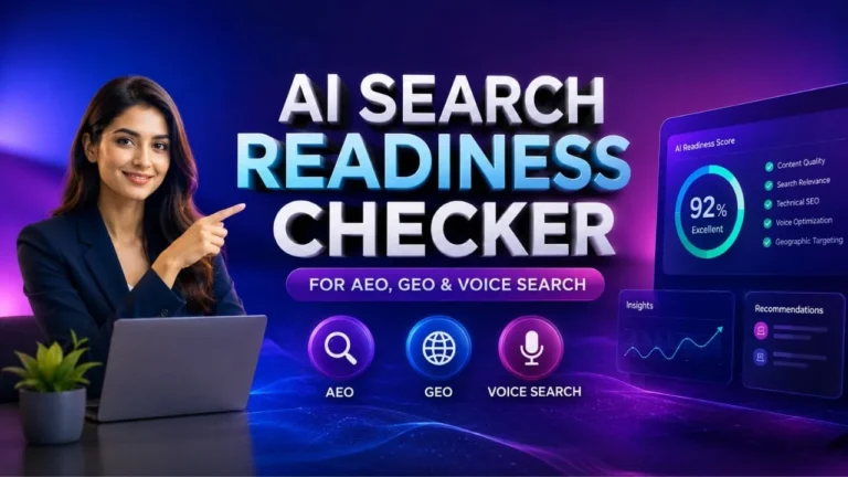 AI Search Readiness Checker for AEO GEO and Voice Search