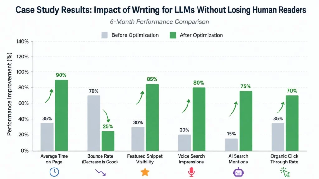 Case Study: How AI Optimized Human First Content Increased Search Visibility