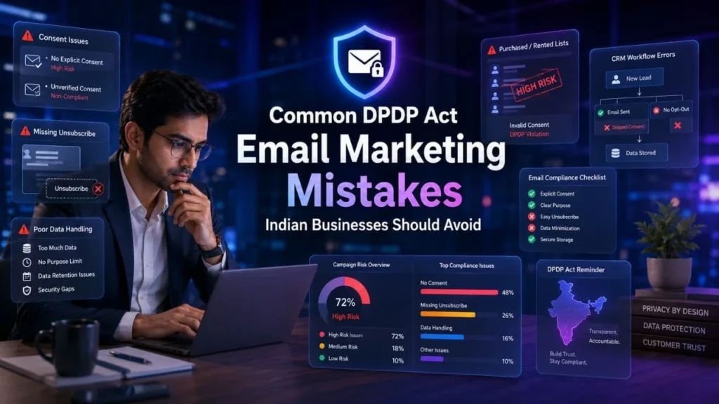 Common DPDP Act Email Marketing Mistakes Indian Businesses Should Avoid