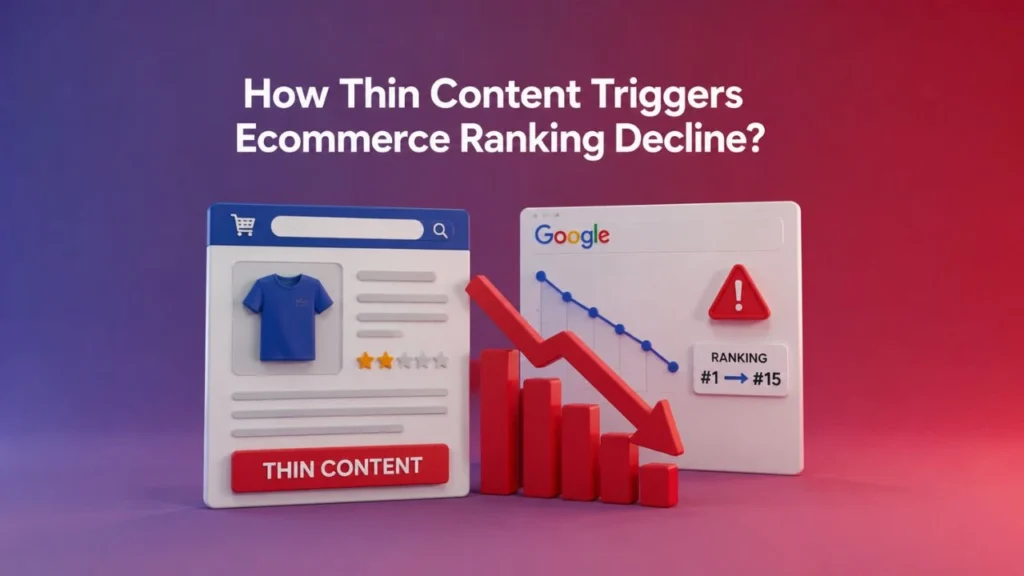 How Thin Content Triggers Ecommerce Ranking Decline?