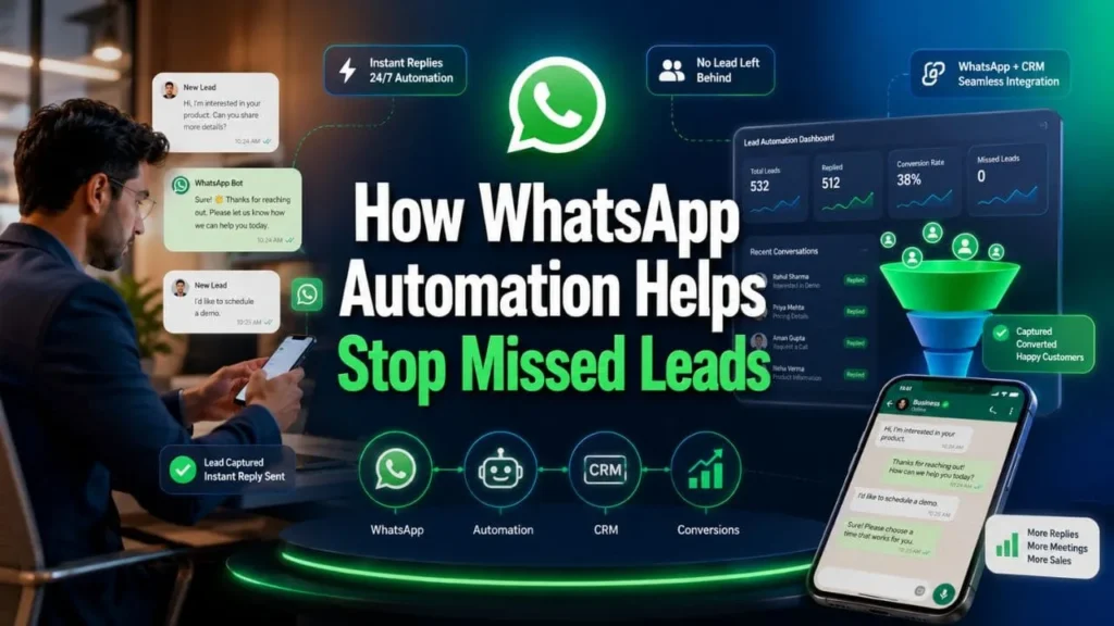 How WhatsApp Automation Helps Stop Missed Leads