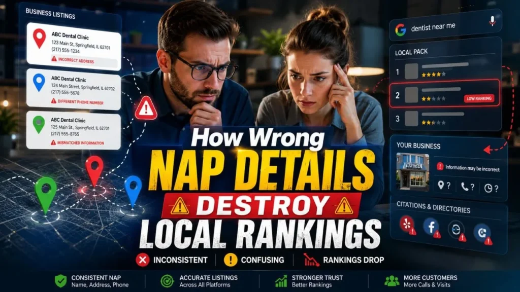 How Wrong NAP Details Destroy Local Rankings