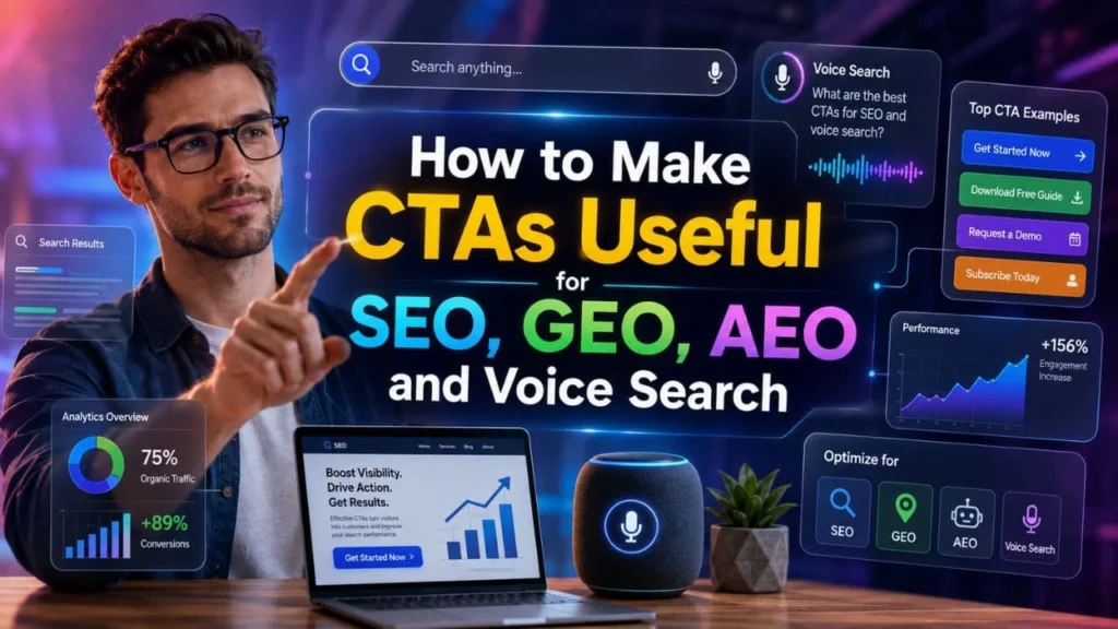 How to Make CTAs Useful for SEO, GEO, AEO and Voice Search
