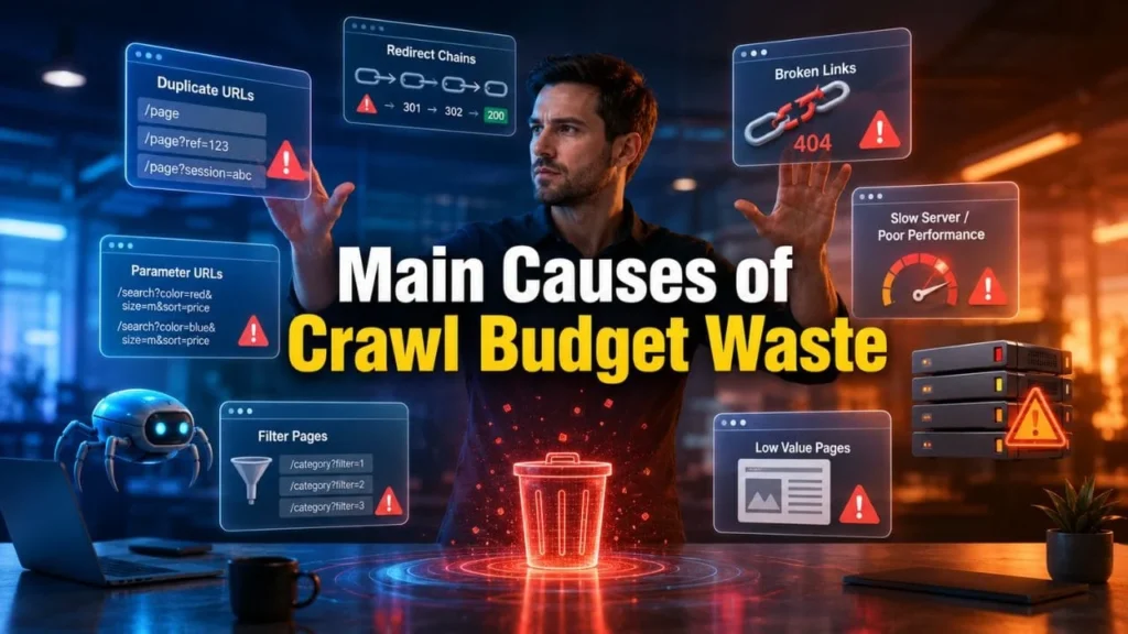 Main Causes of Crawl Budget Waste