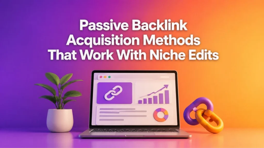 Passive Backlink Acquisition Methods That Work With Niche Edits
