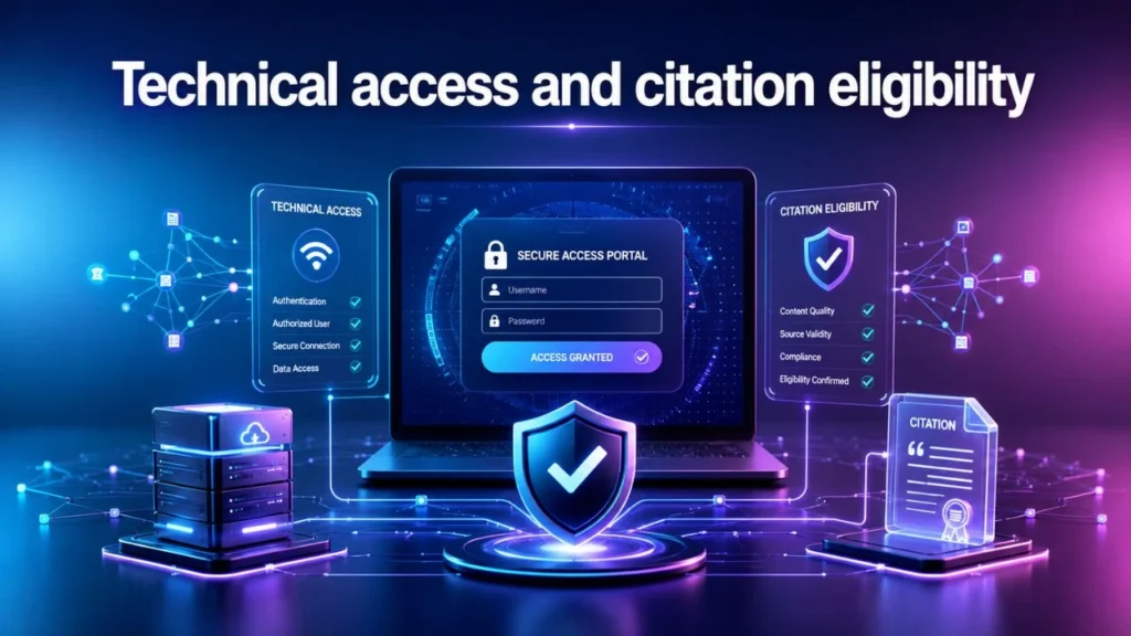 Technical access and citation eligibility