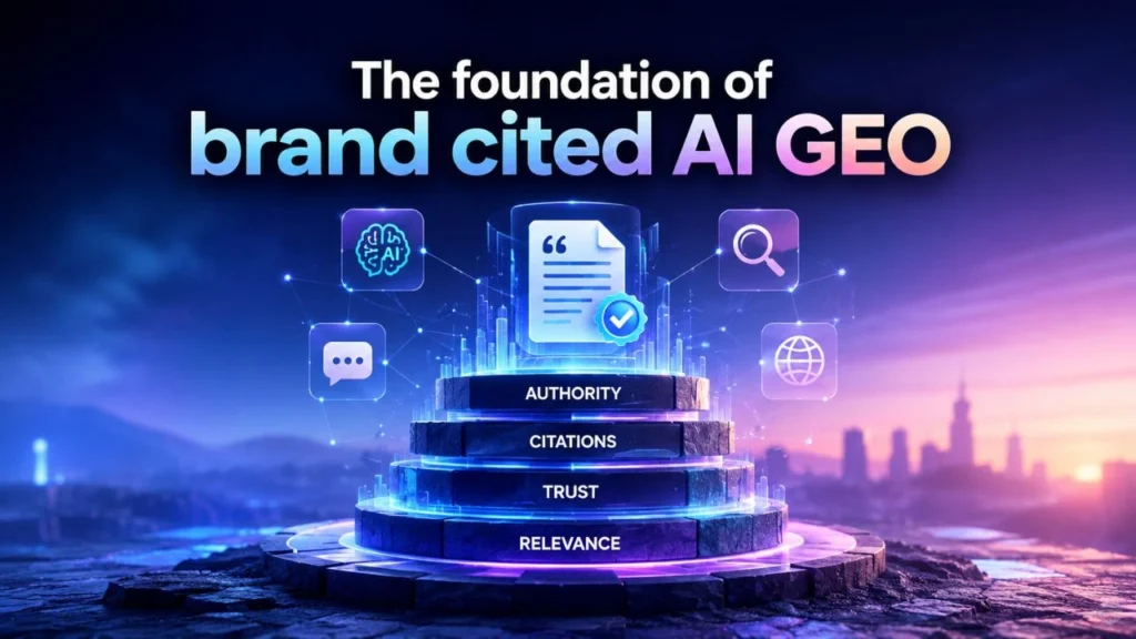 The foundation of brand cited AI GEO