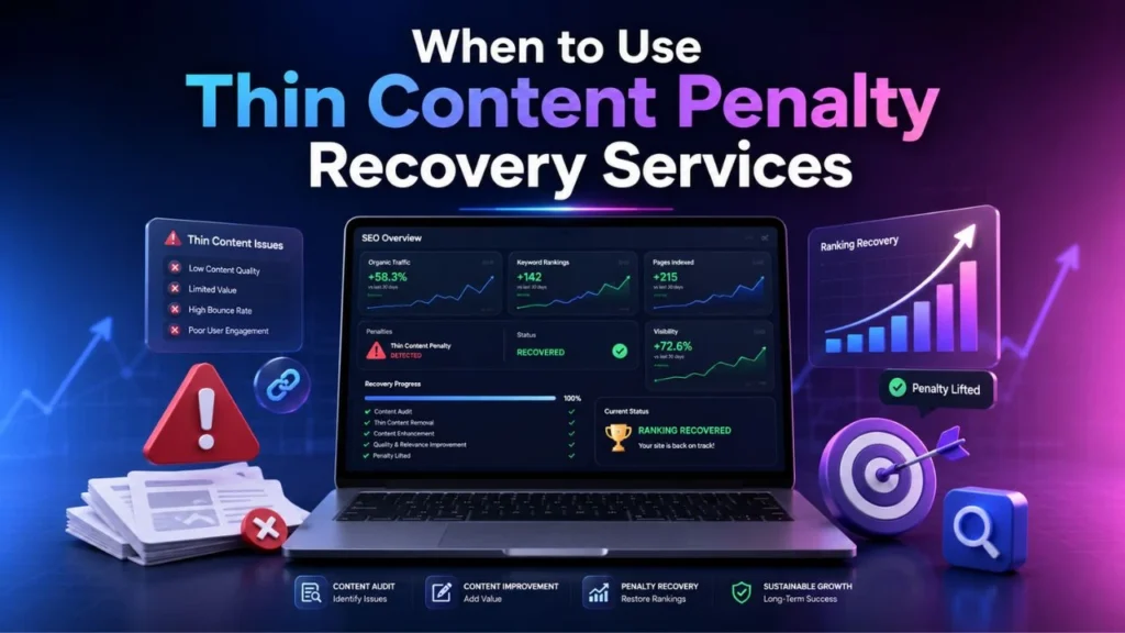 When to Use Thin Content Penalty Recovery Services