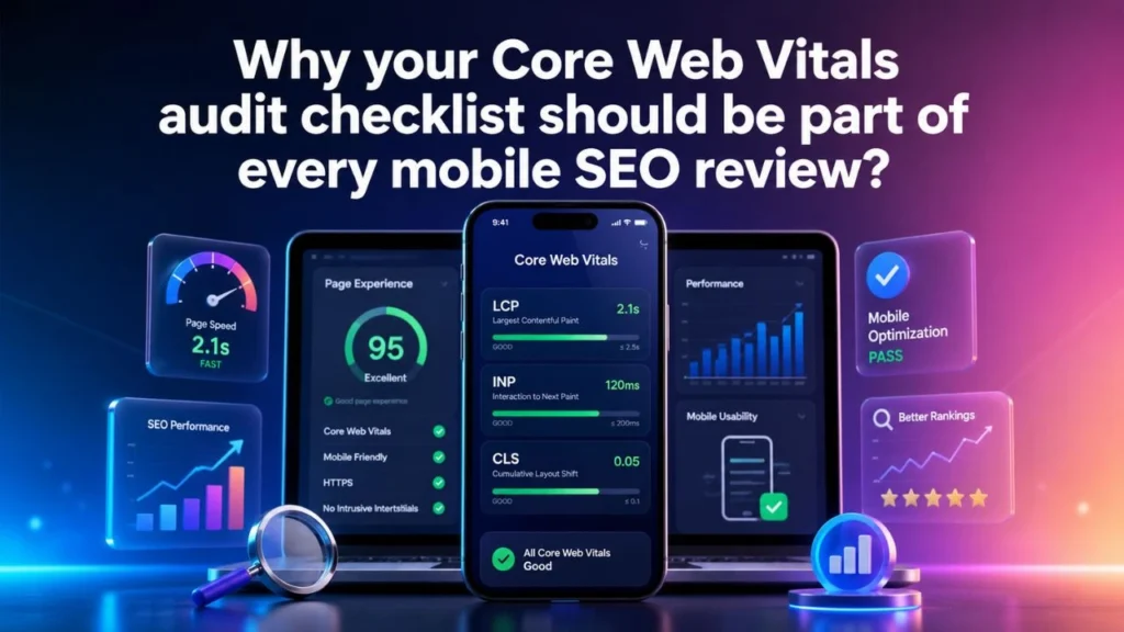 Why your Core Web Vitals audit checklist should be part of every mobile SEO review?