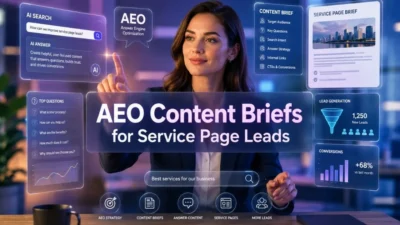AEO Content Briefs for Service Page Leads