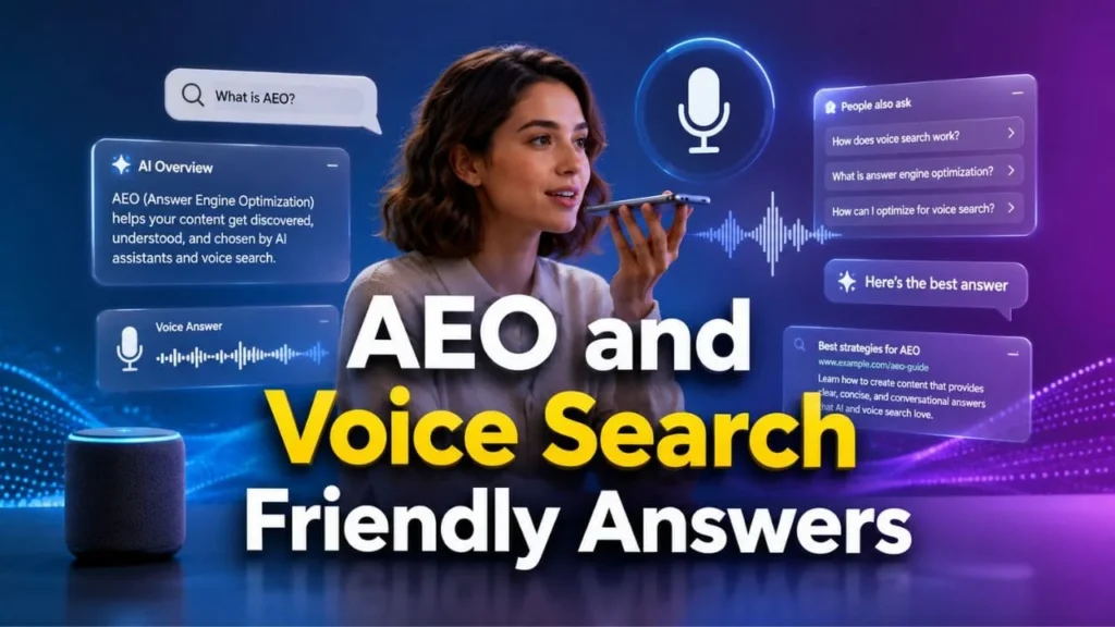 AEO and Voice Search Friendly Answers