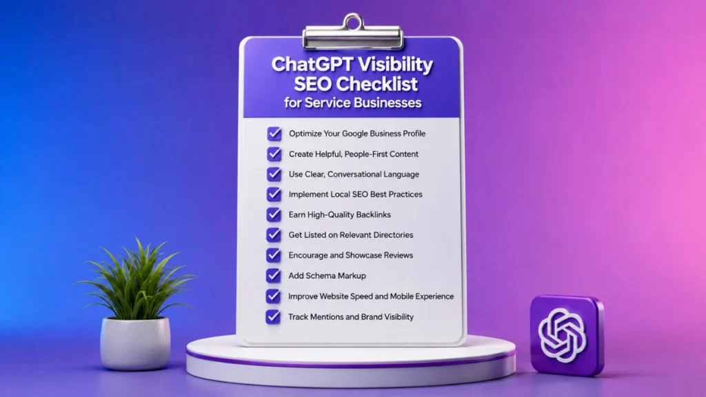 ChatGPT Visibility SEO Checklist for Service Businesses