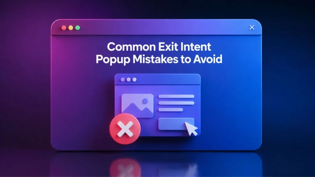 Common Exit Intent Popup Mistakes to Avoid
