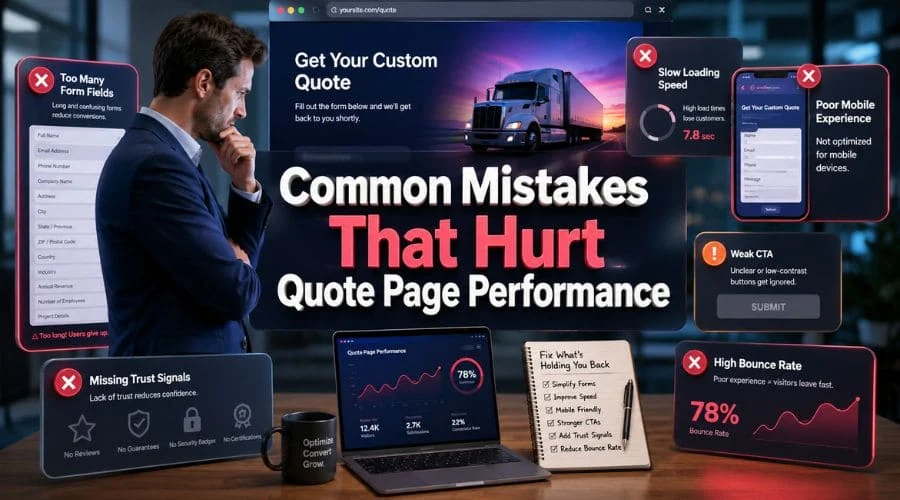 Common Mistakes That Hurt Quote Page Performance