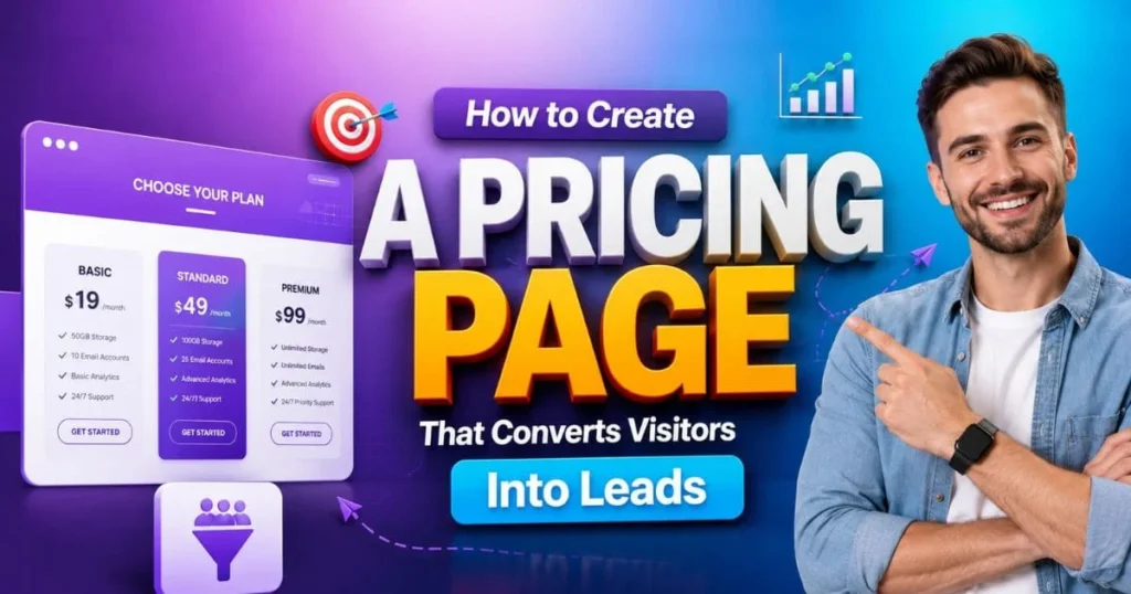 How to Create a Pricing Page That Converts Visitors Into Leads