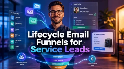 Lifecycle Email Funnels for Service Leads