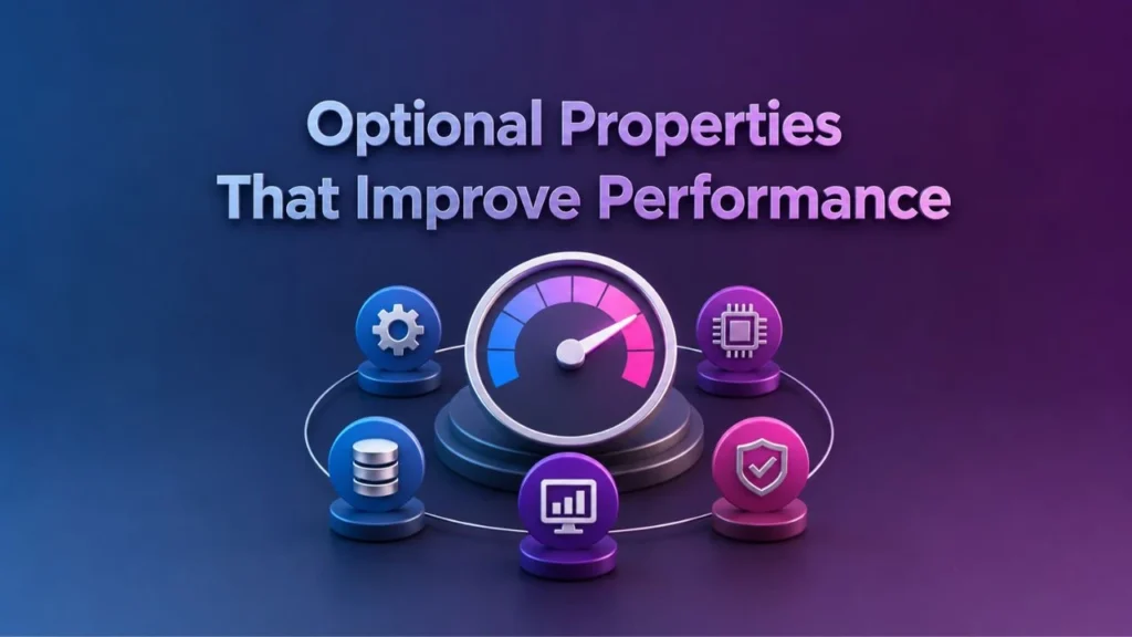 Optional Properties That Improve Performance
