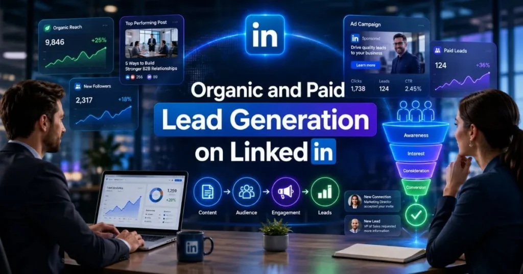 Organic and Paid Lead Generation on LinkedIn