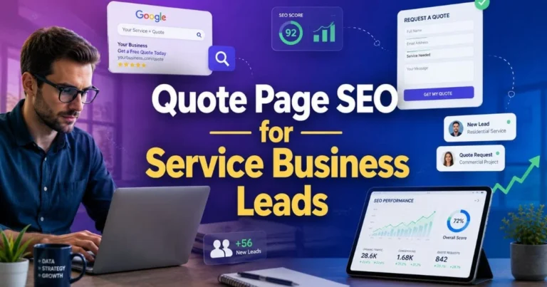 Quote Page SEO for Service Business Leads