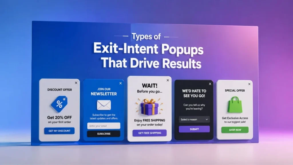 Types of Exit-Intent Popups That Drive Results